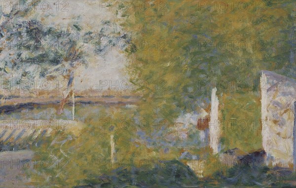 The Bridge at Bineau. Creator: Seurat, Georges Pierre (1859-1891).