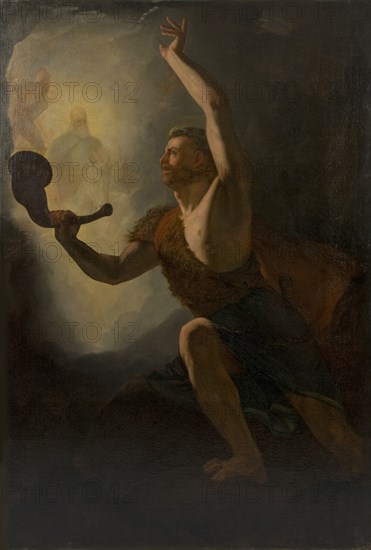 Heimdall Summons the Gods to Battle , 1828. Creator: Baade, Knud (1808-1879).