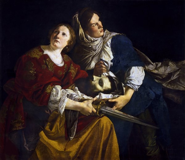 Judith and Her Maidservant with the Head of Holofernes, c. 1610. Creator: Gentileschi, Orazio (1563-1638).