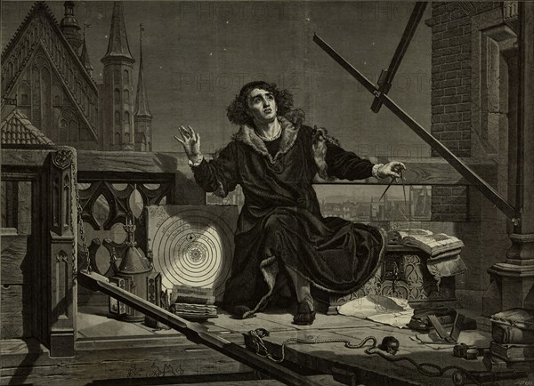 Nicolaus Copernicus (After Jan Matejko), 1874. Creator: Cynk, Florian Stanislaw (1838-1912).