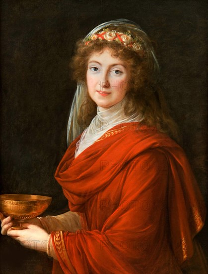 Portrait of the Countess Siemontkowsky-Bystry , 1793. Creator: Vigée Le Brun, Louise Élisabeth (1755-1842).