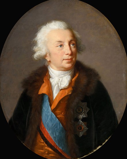 Portrait of the Count Ivan Ivanovich Shuvalov (1727-1797), c. 1796. Creator: Vigée Le Brun, Louise Élisabeth (1755-1842).