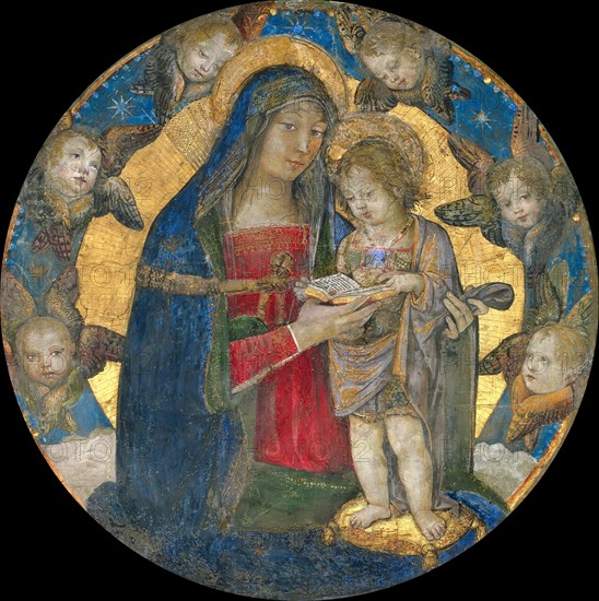 Madonna and Child with Cherubim, 1492-1495. Creator: Pinturicchio, Bernardino (1454-1513).