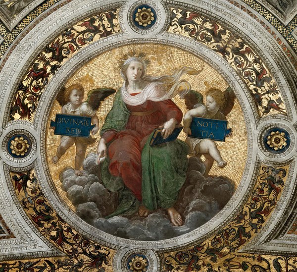 Theology. (Ceiling Fresco in Stanza della Segnatura), ca 1510-1511. Creator: Raphael (Raffaello Sanzio da Urbino) (1483-1520).