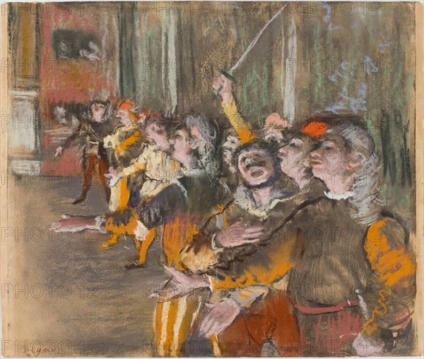 Les Choristes (The Chorus Singers), 1877. Creator: Degas, Edgar (1834-1917).