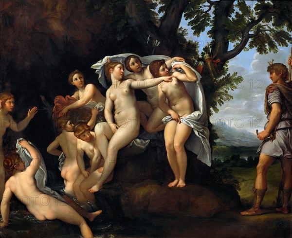 Diana and Actaeon, c. 1617. Creator: Albani, Francesco (1578-1660).