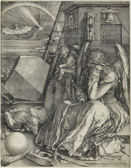Melencolia I, 1514. Creator: Dürer, Albrecht (1471-1528).