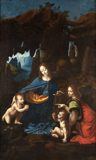 Vergine delle Rocce del Borghetto, ca 1518-1520. Creator: Melzi, Francesco (1493-ca. 1570).