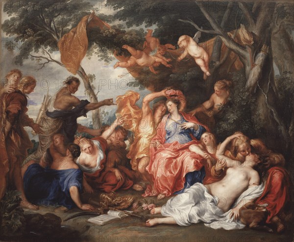 Amarillis Crowning Mirtillo, 1631-1632. Creator: Dyck, Sir Anthony van (1599-1641).