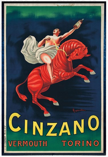 Cinzano Vermouth Torino, 1910. Creator: Cappiello, Leonetto (1875-1942).