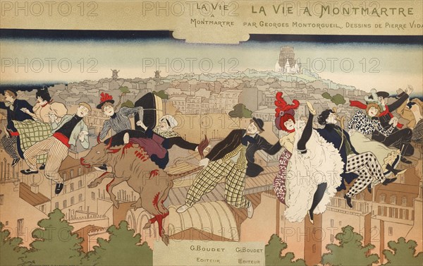 La Vie à Montmartre, 1897. Creator: Vidal, Pierre Marie Louis (1849-1925).