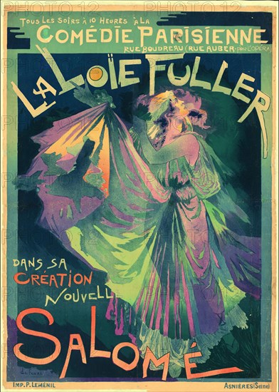 Loïe Fuller as Salomé, 1895. Creator: Feure, Georges de  .