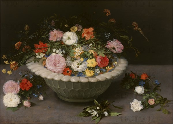 Flower vase, 1615. Creator: Brueghel, Jan, the Elder (1568-1625).