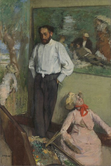 Portrait of Henri Michel-Lévy (1844-1914), ca 1878. Creator: Degas, Edgar (1834-1917).