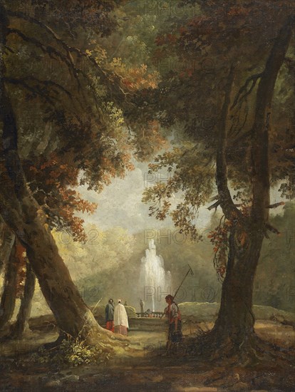 The Great Fountain at Villa Conti, Frascati, ca 1761. Creator: Robert, Hubert (1733-1808).