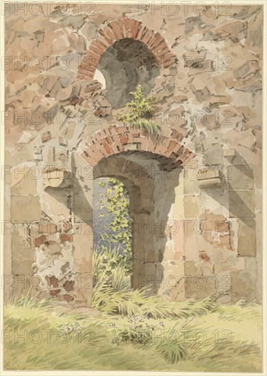 Ruin of the Monastery of the Holy Cross, Meissen, 1824. Creator: Friedrich, Caspar David (1774-1840).