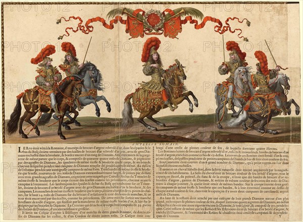 Grand Cavalcade Given in Paris in 1662, 1670. Creator: Silvestre, Israël, the Younger (1621-1691).