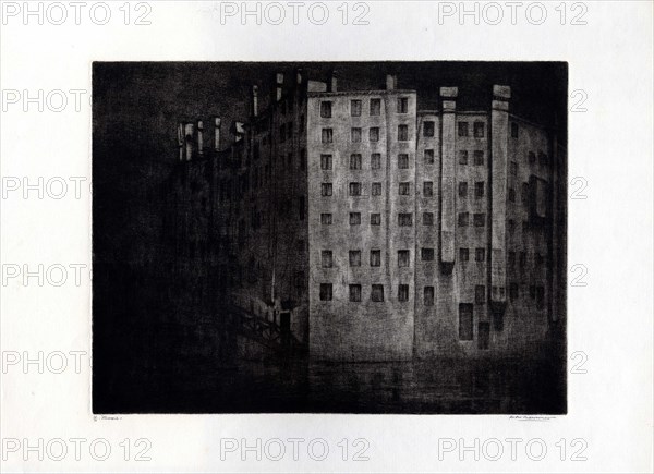 Venice Jewish Ghetto (Ghetto di Venezia), 1920. Creator: Mauroner, Fabio (1884-1944).