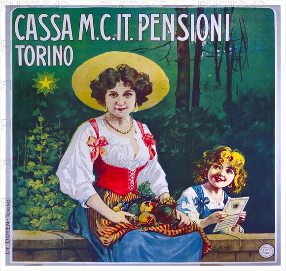 Cassa mutua cooperativa italiana per le pensioni, Torino, 1895. Creator: Anonymous.