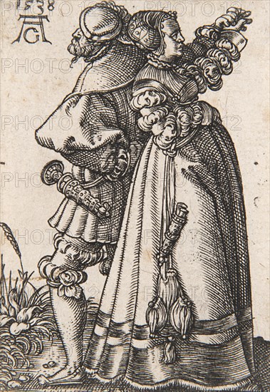 From the series "The Small Wedding Dancers" , 1538. Creator: Aldegrever, Heinrich (1502-1560).