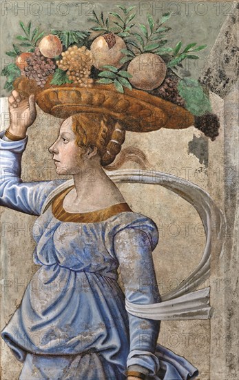 Canephora (Basket-bearer), Late 15th cen.. Creator: Ghirlandaio, Domenico, (Circle) .