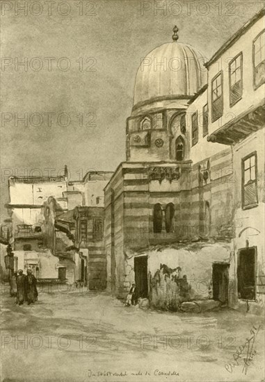Mosque, Cairo, Egypt, 1898.  Creator: Christian Wilhelm Allers.