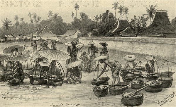 Market scene, Java, 1898. Creator: Christian Wilhelm Allers.