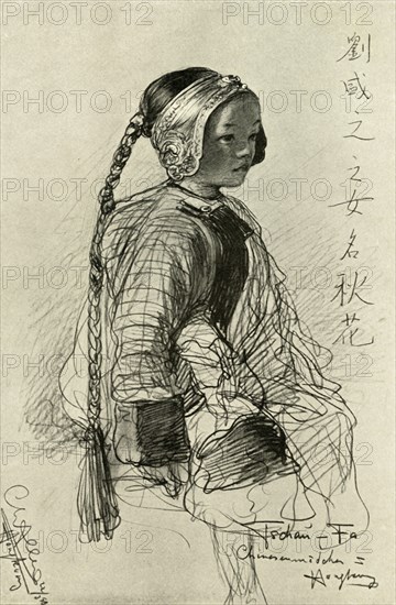 Tschan-Fa - Chinese girl, Hong Kong, 1898. Creator: Christian Wilhelm Allers.