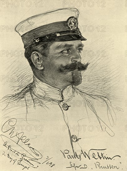 Paul Wettin - crew member on the 'Preussen', Bay of Bengal, 1898. Creator: Christian Wilhelm Allers.