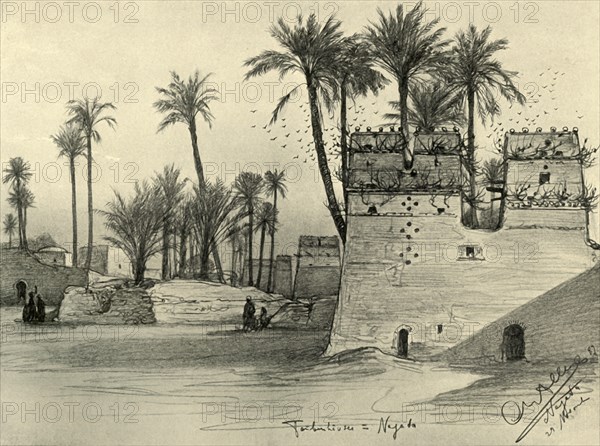 Houses in Nagada, Egypt, 1898. Creator: Christian Wilhelm Allers.