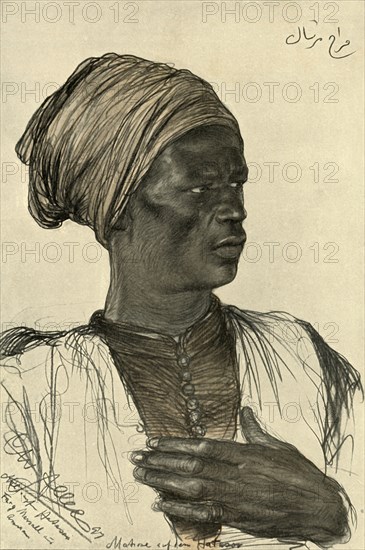 Man on board the 'Hatasoo' steamboat, Egypt, 1898. Creator: Christian Wilhelm Allers.