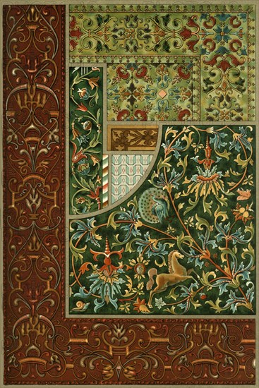 German Renaissance embroidery, (1898). Creator: Unknown.