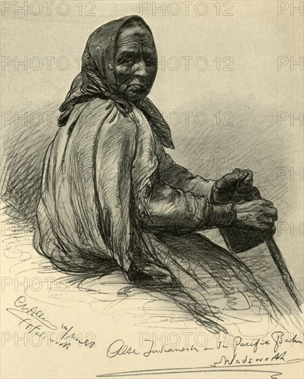Elderly Native American woman, Wadsworth, Nevada, USA, 1898. Creator: Christian Wilhelm Allers.