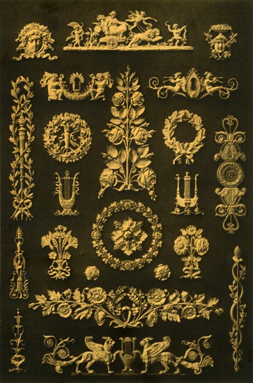 Metal ornaments, Germany, 19th century, (1898).  Creator: Unknown.