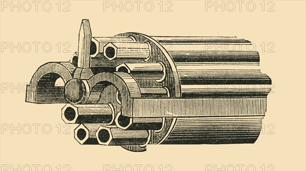 Barrel of Gatling gun, c1872.  Creator: Unknown.