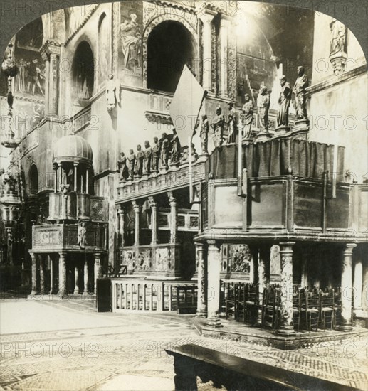 'Interior of San Marco, Venice, Italy', c1909. Creator: Unknown.