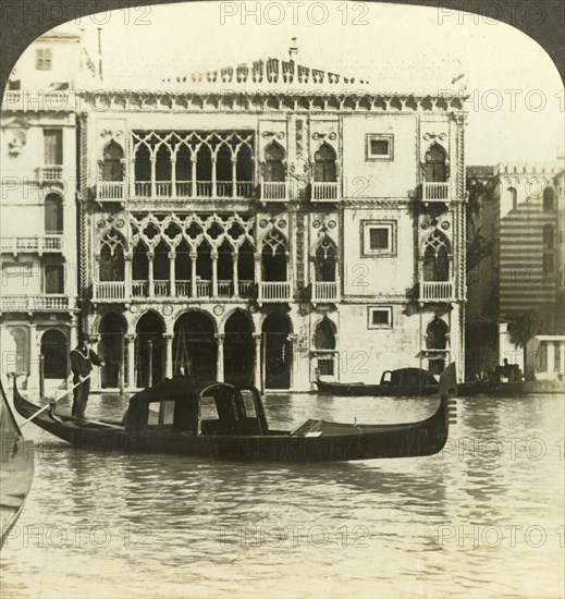 'Palazzo Ca' d'Oro, home of an old merchant of Venice, (N.E.), Italy', c1909. Creator: Unknown.