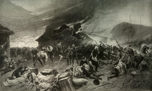 'The Defence of Rorke's Drift, 22nd to 23rd January 1879', 1900. Creator: Alphonse de Neuville.