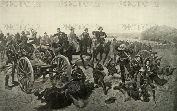 'Jameson's Last Stand - the Battle of Doornkop, 2nd January 1896', 1900. Creator: Richard Caton Woodville II.