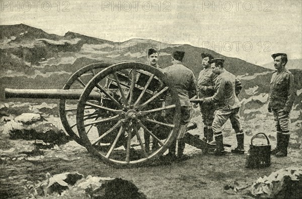 'Types of Arms - 15-Pounder Field-Gun', 1900. Creator: Cribb.