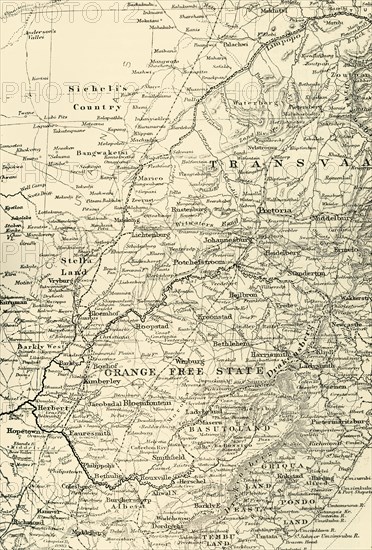 'Map of the Seat of War', 1900. Creator: Unknown.