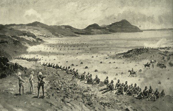 'Colonel Pilcher's Attack on Sunnyside Kopje', 1900.  Creator: HC Seppings Wright.