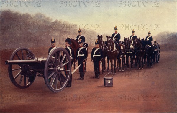 'Royal Field Artillery (Action Front)', 1900. Creator: Gregory & Co.
