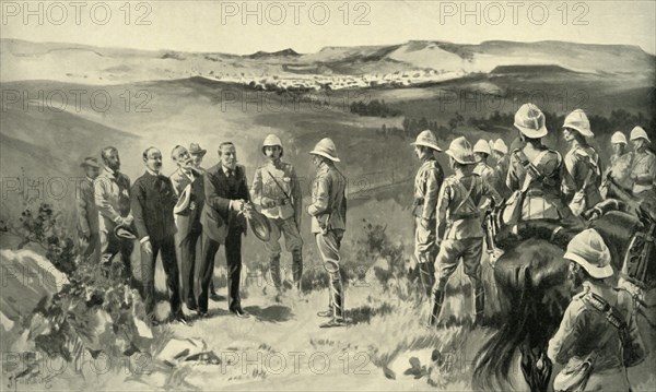 'The Formal Surrender of Bloemfontein', 1900. Creator: Joseph Finnemore.