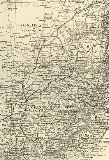 'Map of the Seat of War', 1901. Creator: Unknown.