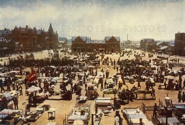 'Market Square, Johannesburg, Transvaal Colony', 1901. Creator: GW Wilson and Company.