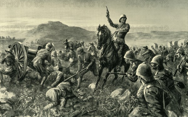 'Lord Methuen Rallying His Broken Forces at Tweebosch', 1902. Creator: Charles Mills Sheldon.