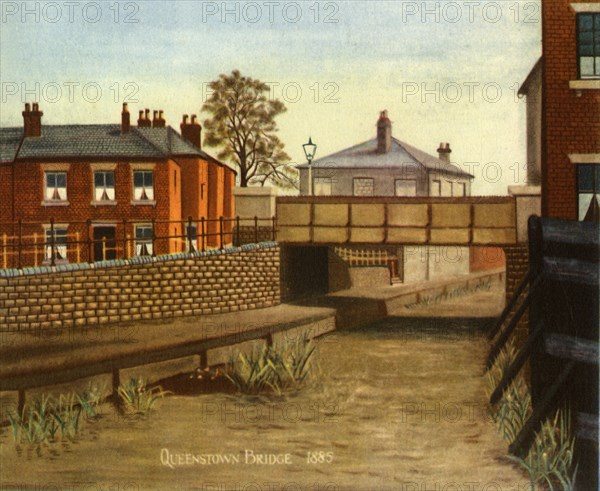 'Queenstown Bridge, Swindon, 1885', (1943). Creator: G. Puckey.