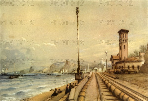 'The Atmospheric Railway at Dawlish, 1847', (1945). Creator: Unknown.