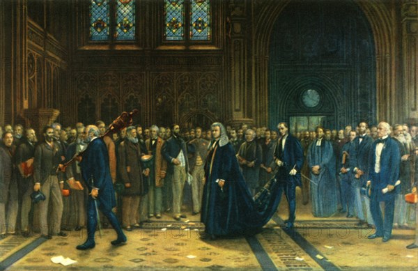 'The Speaker's Procession, 1884', (1947).  Creator: Francis Wilfrid Lawson.